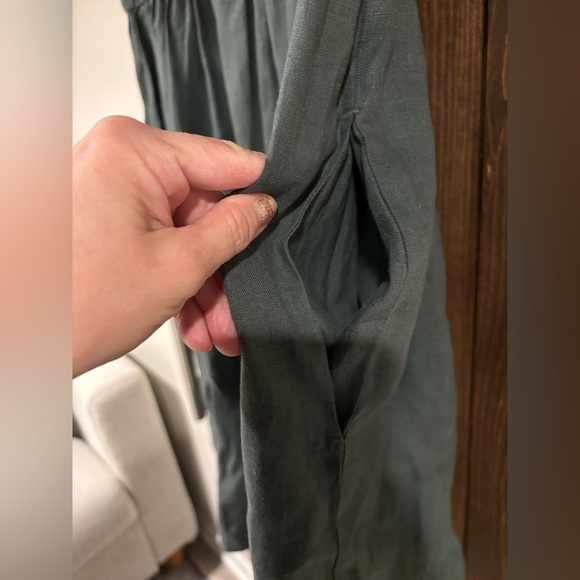 MaxMara Leisure Linen Blend Babydoll Style Dress Large - Picture 6 of 8